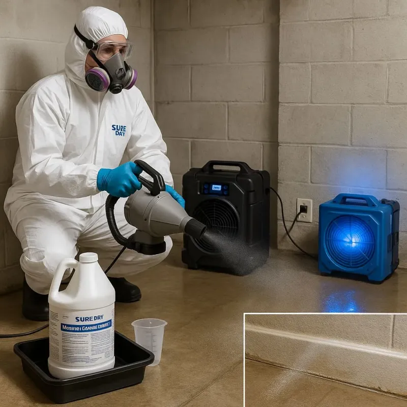 Sanitization and Odor Removal process in New Brighton, MN